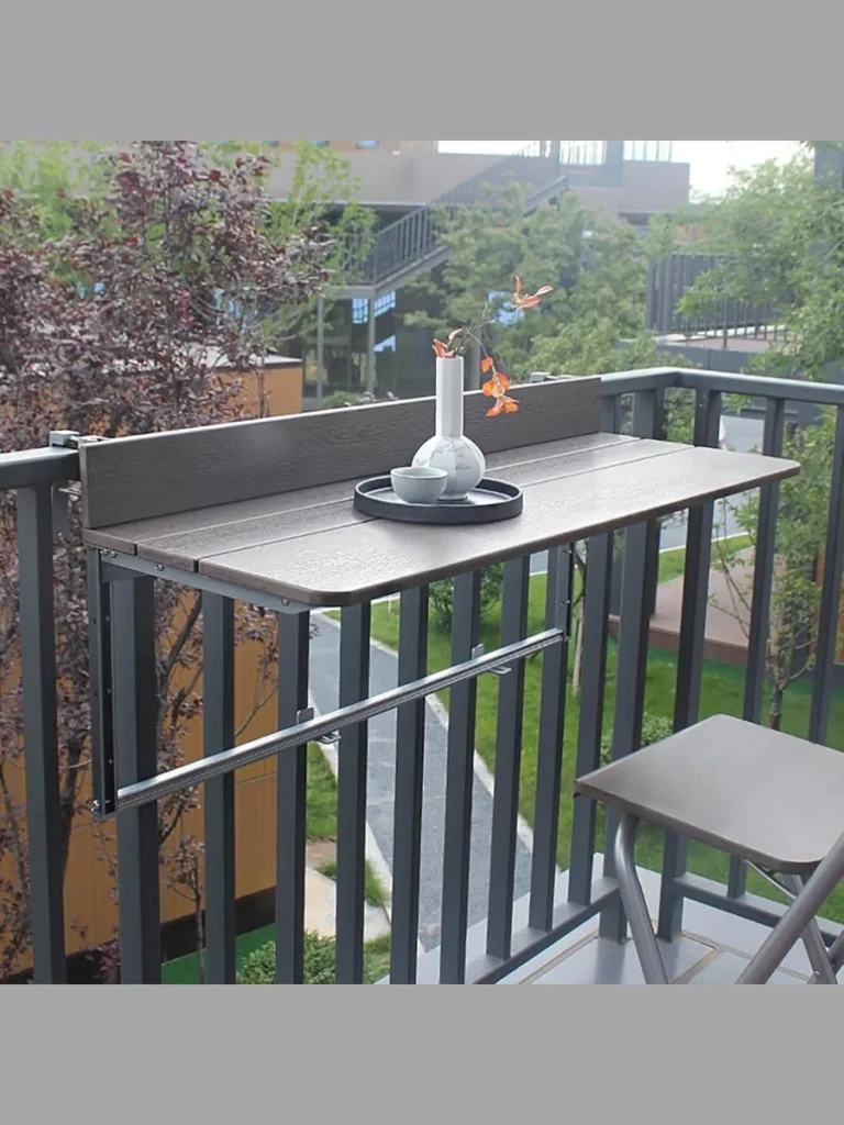 Clamped Balcony Rail Hanging Tables Balcony