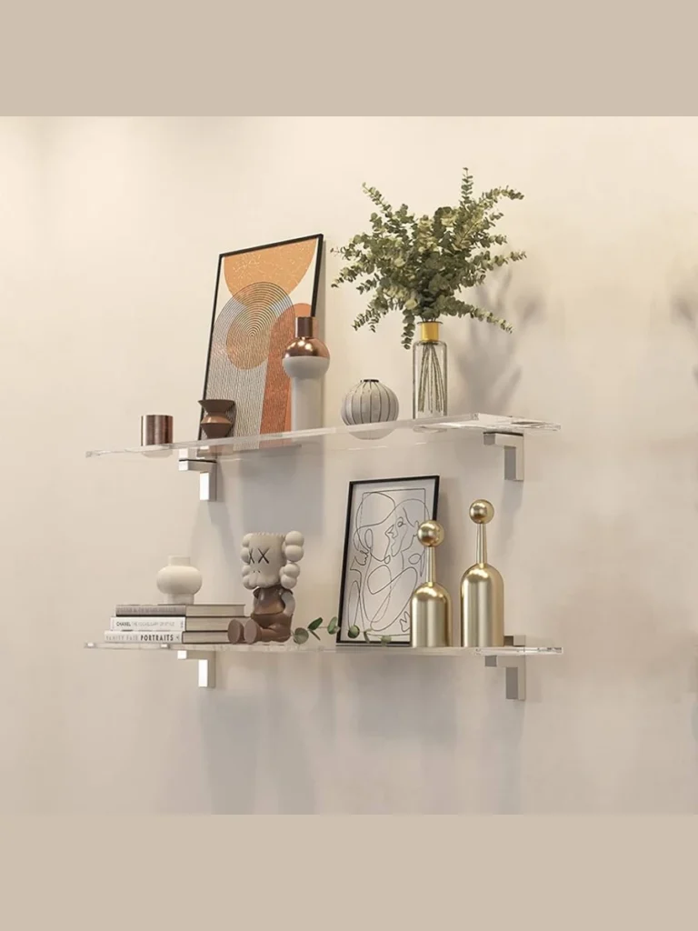 Clear Acrylic Hanging Floating Shelves