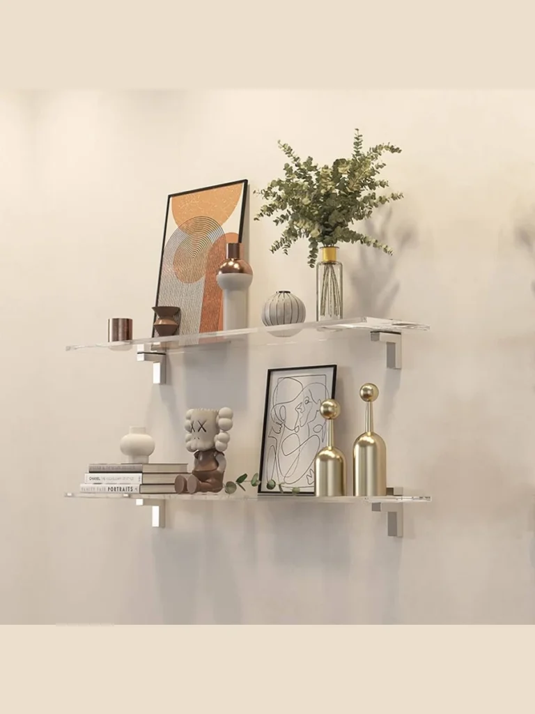 Clear Acrylic Hanging Floating Shelves