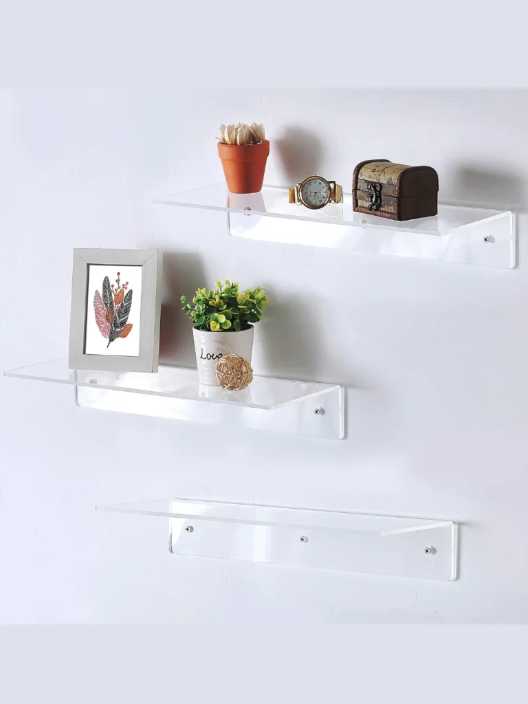 Clear Acrylic Hanging Floating Shelves