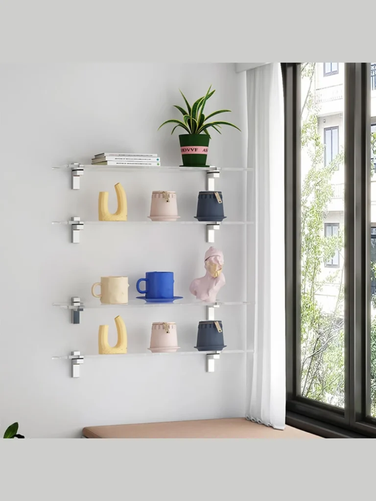 Clear Acrylic Hanging Floating Shelves