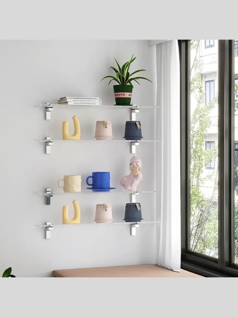 Clear Acrylic Hanging Floating Shelves