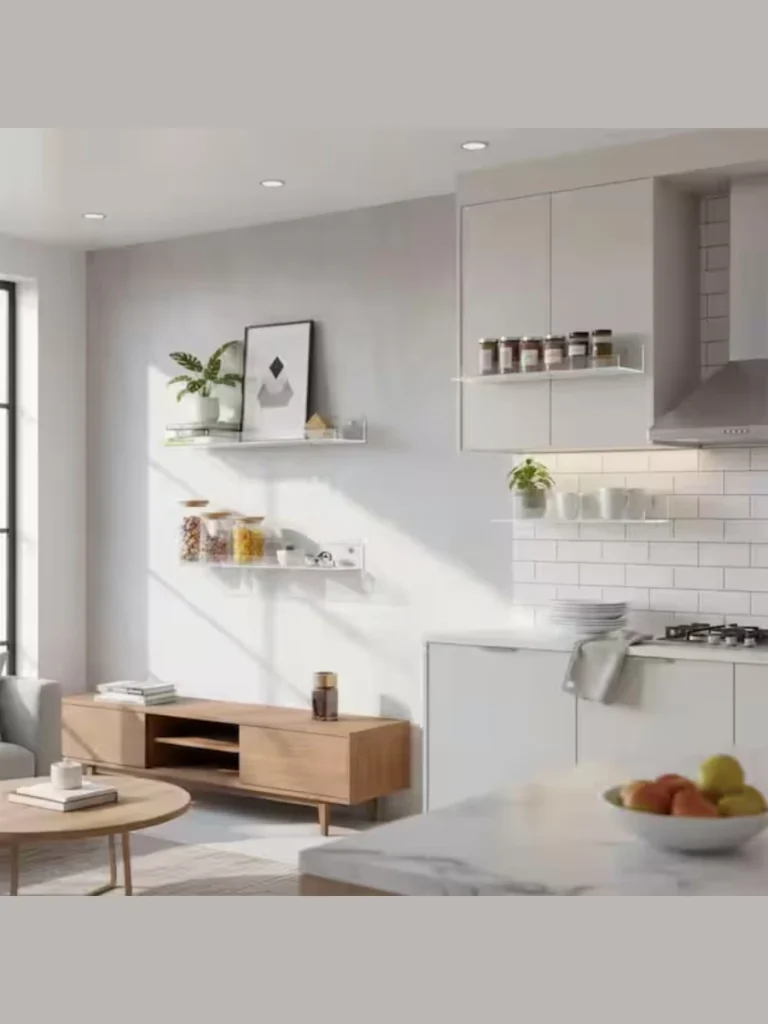 Clear Acrylic Hanging Floating Shelves