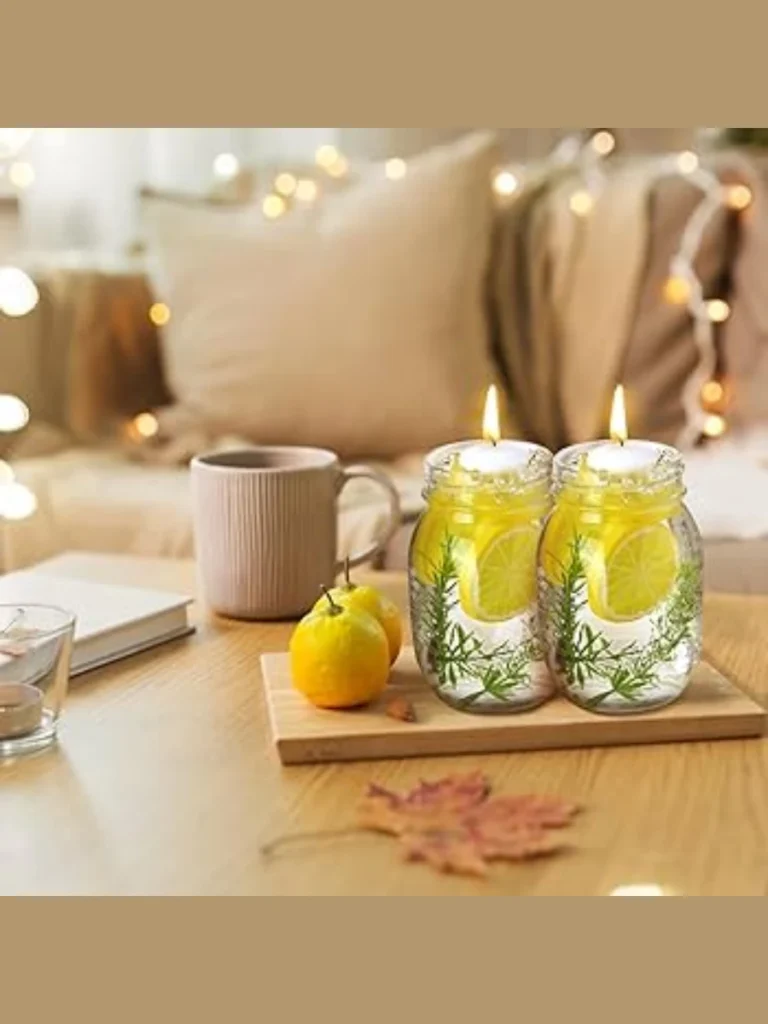 Clear Acrylic Water Boxes with Floating Lemon Slices
