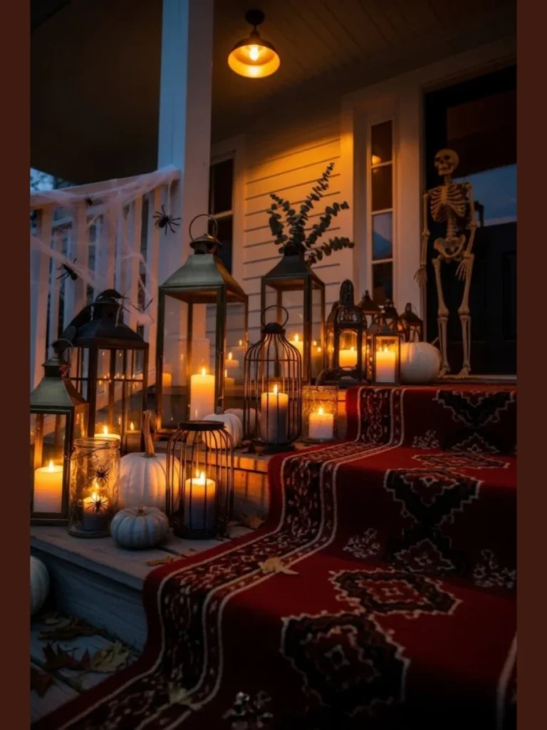 Clear Textured Glass Hurricane Candle Lanterns