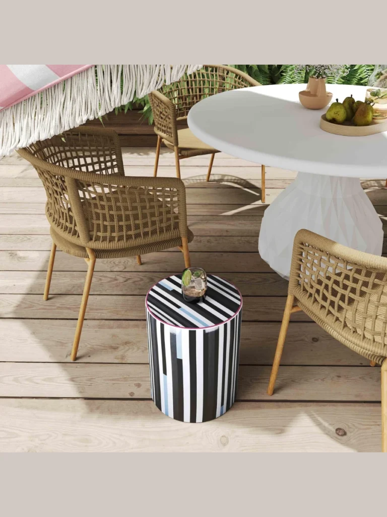 Colorful Ceramic Cylinder Stools