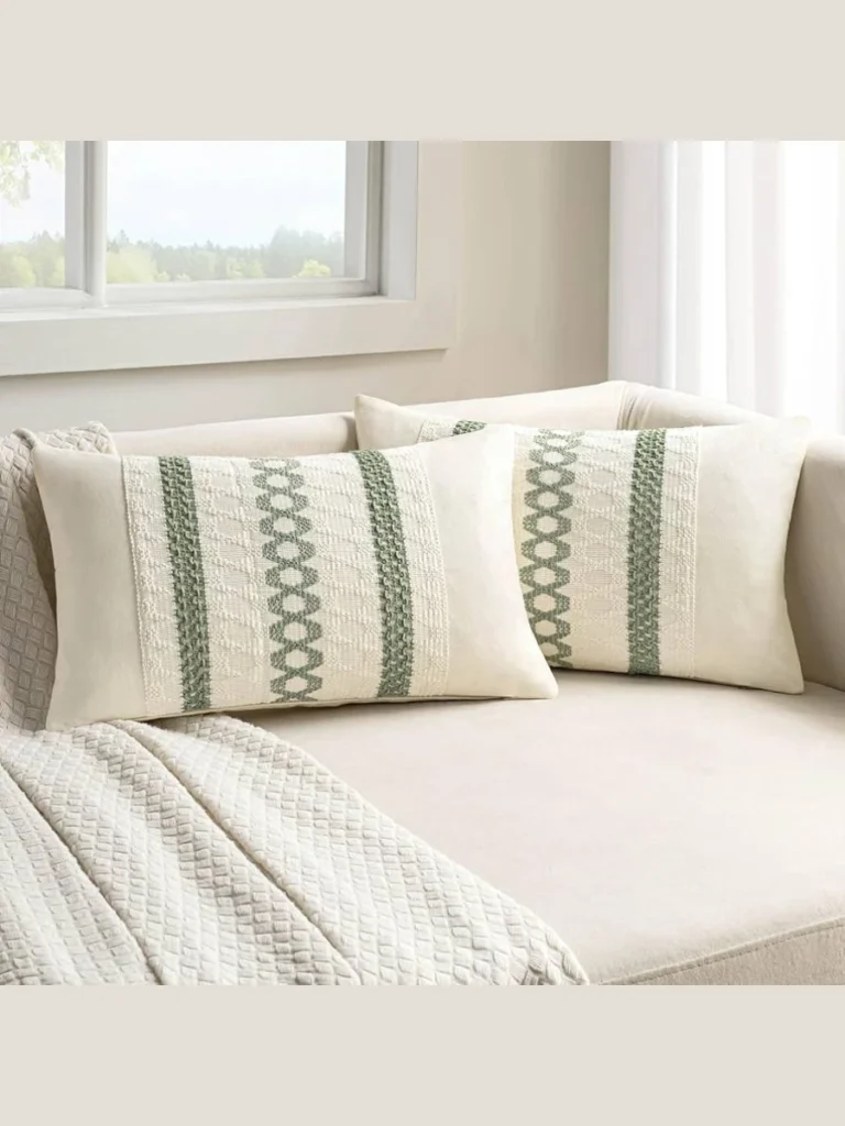 Combine Sage Green Eucalyptus Silhouettes with Oatmeal Slub and a Natural Hemp Lumber