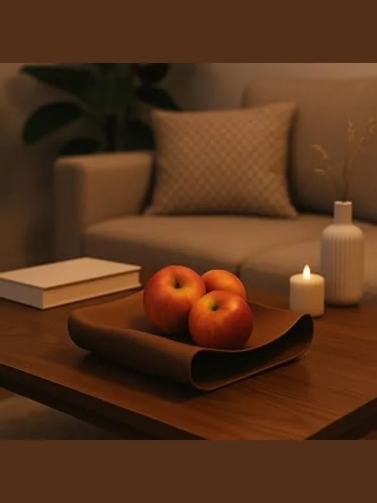 Concrete Geometric Bowls with Matte Orange Stills