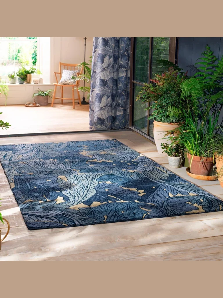 Dark Indigo Purple Flat Weave Area Rugs