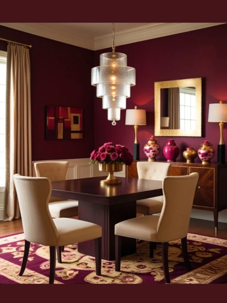 Deep Burgundy Textured Base With Soft Cream Fur Shapest