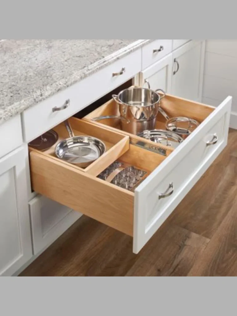 Deep Double Tier Full Extension Pot Drawers