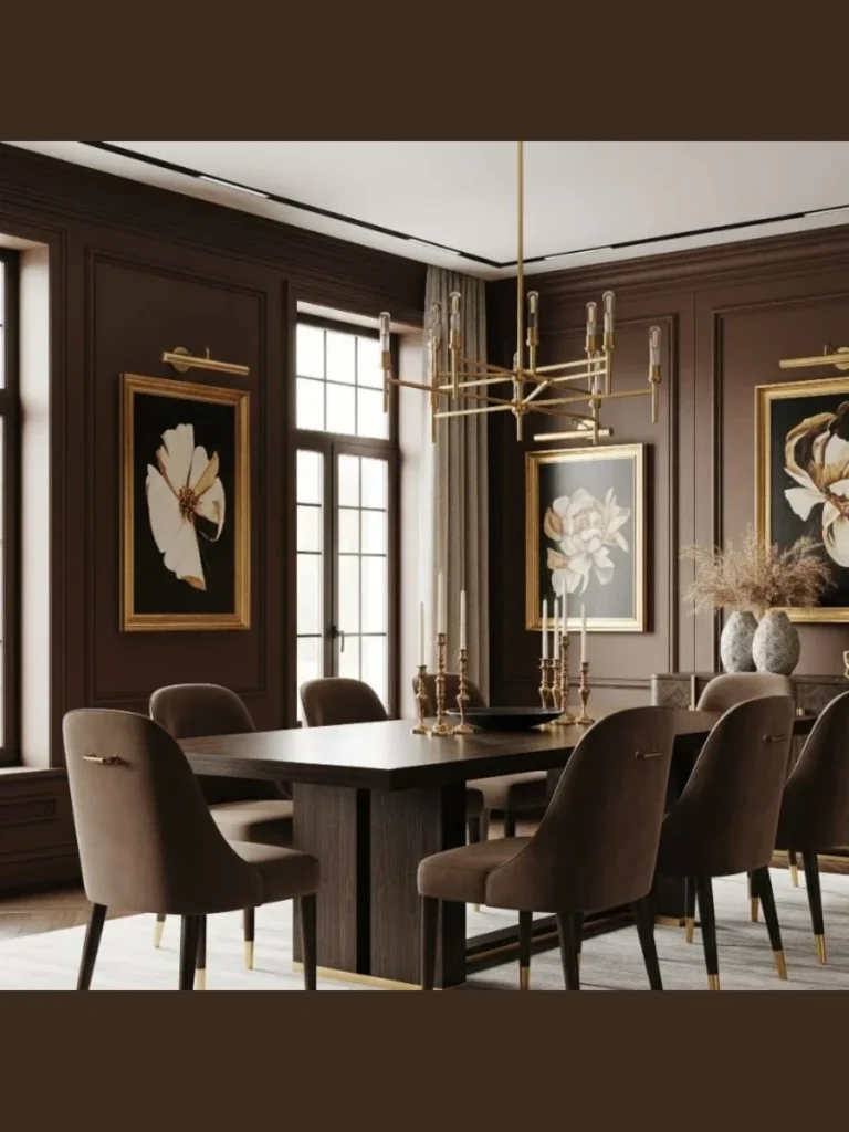 Deep Espresso Rich Chocolate Dining Rooms