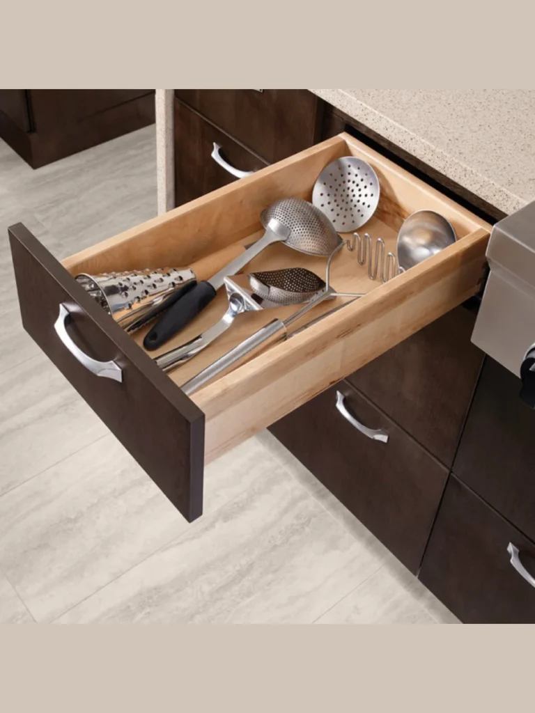 Deep Full Extension Heavy Duty Wooden Pot Drawers