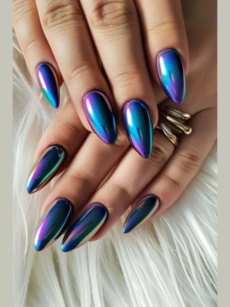 Deep Indigo Nebula Chrome Shields