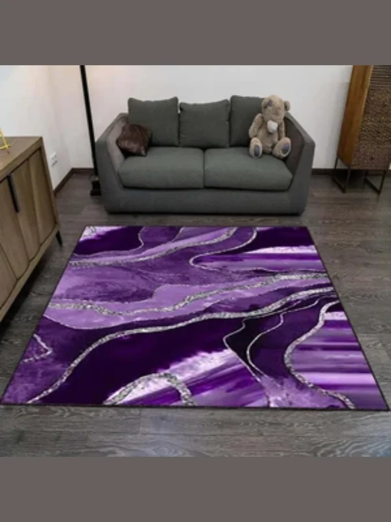 Deep Purple Indigo Floor Rugs