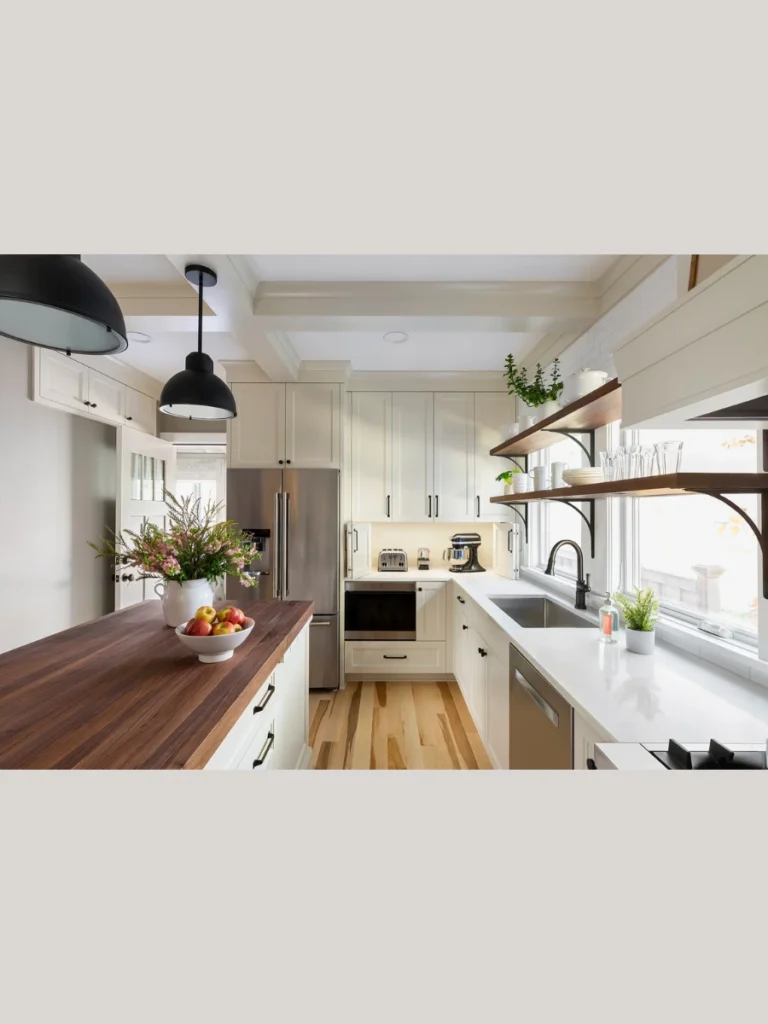 Deep Walnut Shaker Style Corner Garages