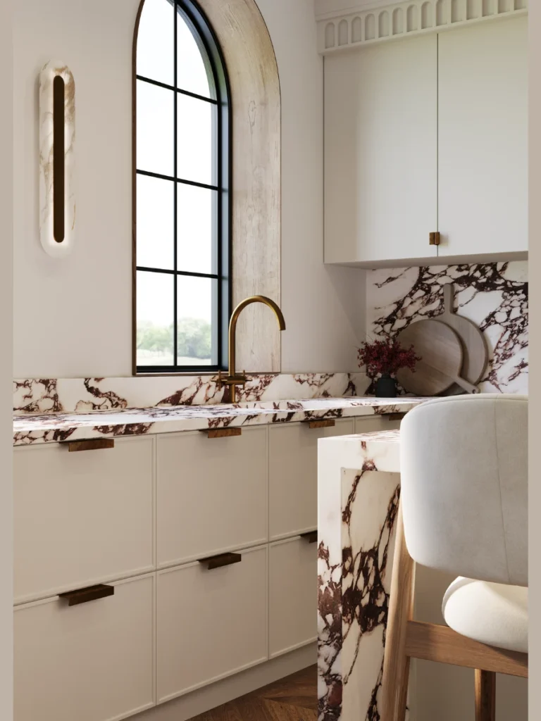 Discreete Undermount Countertop Towel Slots