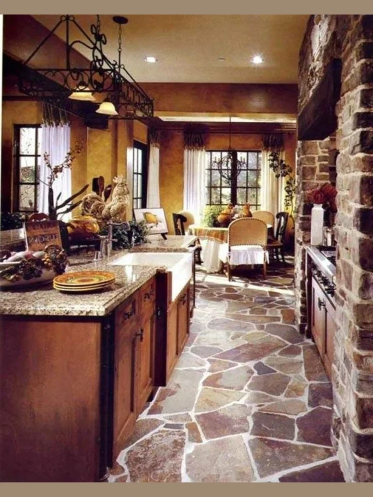 Distressed Antique Flagstone Grid Installations