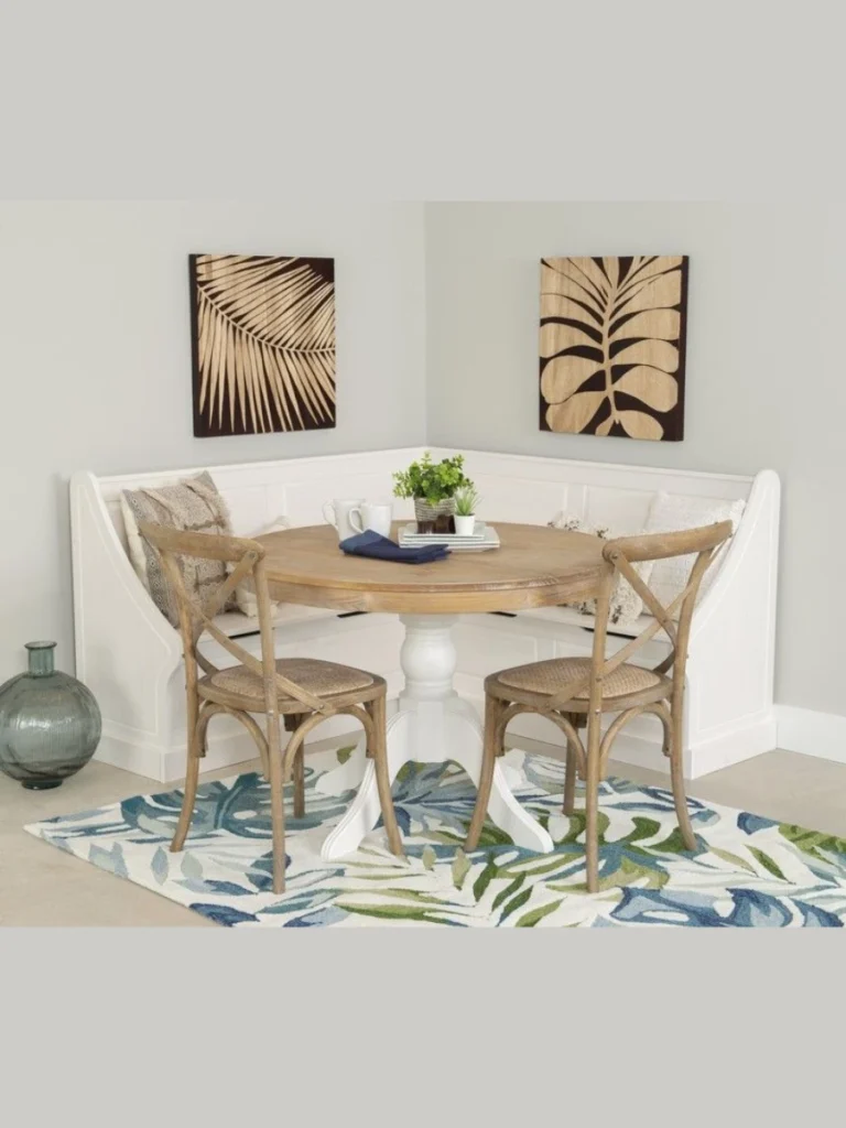 Distressed Antique Wood Pedestal Tables for Heritage Styling
