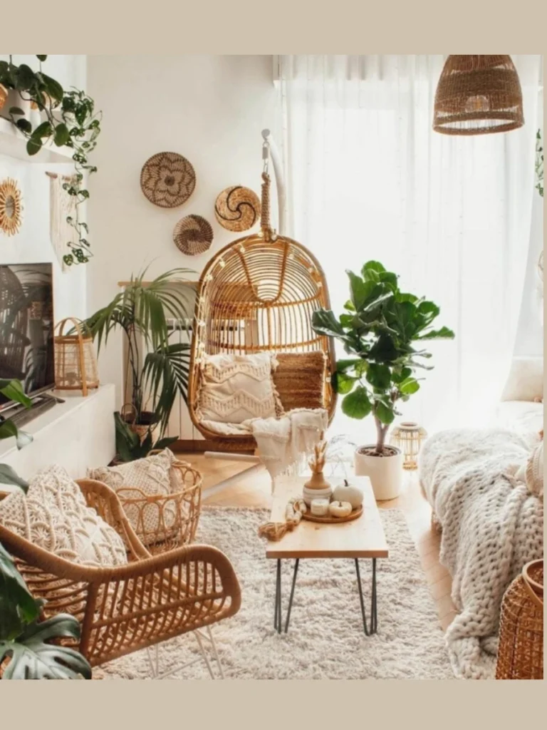 Distressed Rattan Accent Armchairs