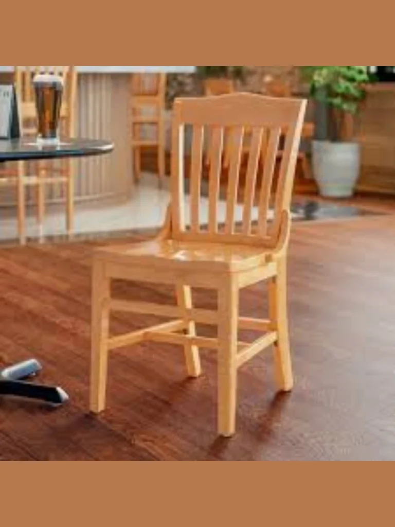 Distressed Schoolhouse Wood Chair Whitewashing