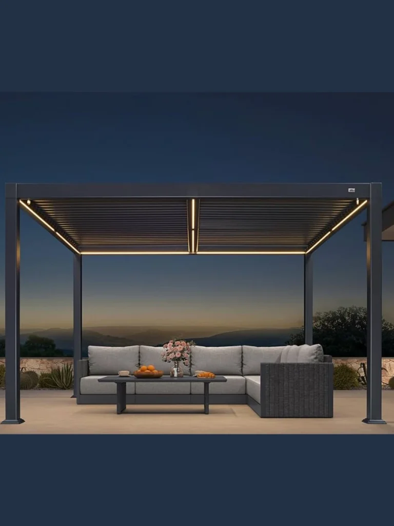 Drape Layered Strands of Solar Paper Globes for a Playful Canopy Effect