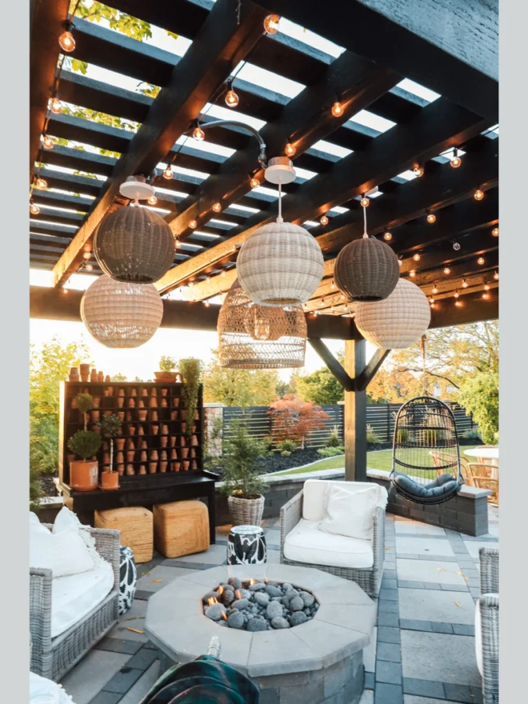 Drop Individual Low Voltage Cord Pendants at Random Heights Over Bars