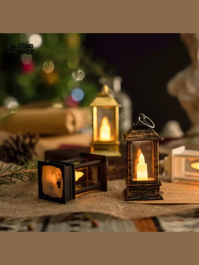 Drop a Small Battery Operated LED Tea Light Inside an Empty Clean Vintage Metal Nut Tin