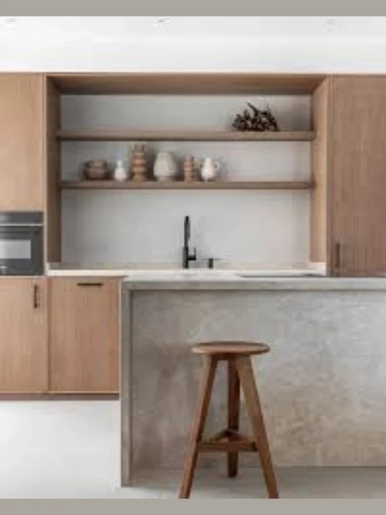 Earthy Seamless Greige Microcement Flooring