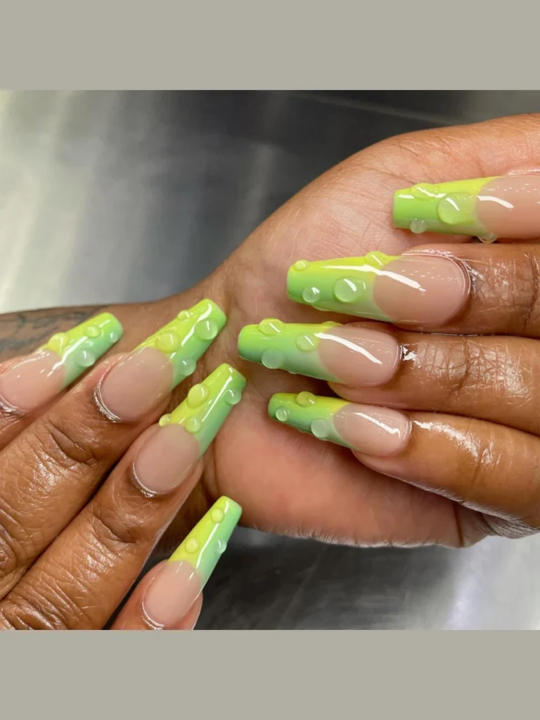 Electric Chartreuse Lime Grid Accent Borders