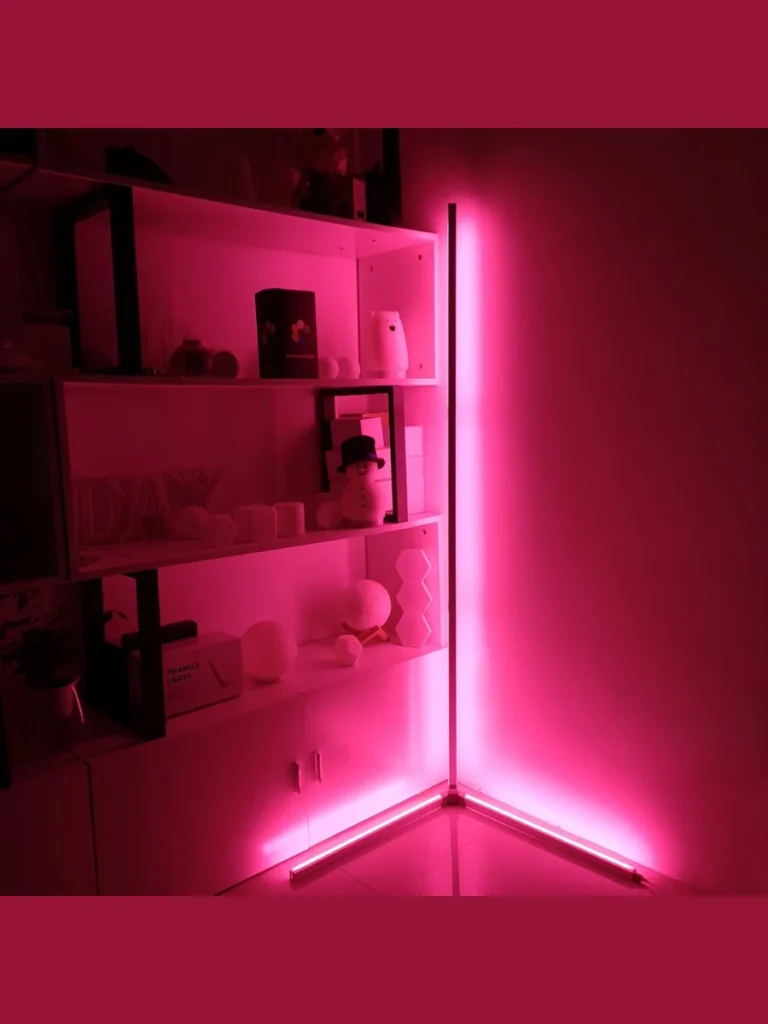 Electric Coral Red Neon Corner Light Bars