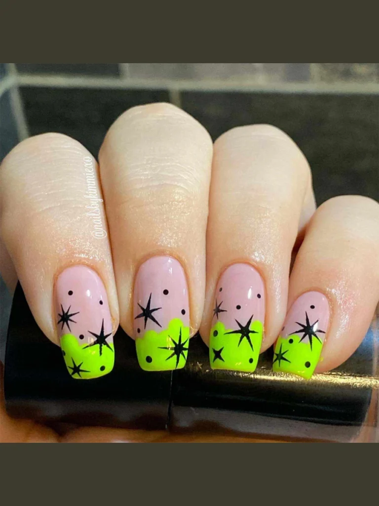 Electric Neon Lime Micro Pinstripes