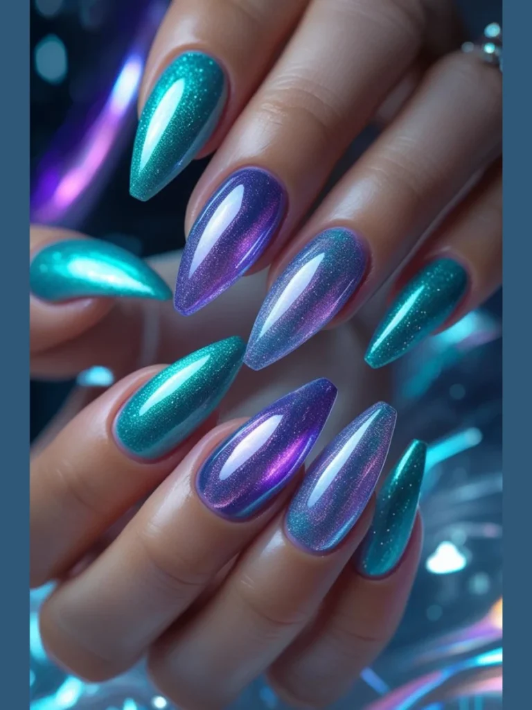 Electric Violet Velvet Shimmer Overlays