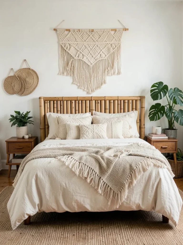 Faux Bamboo Wooden Headboards