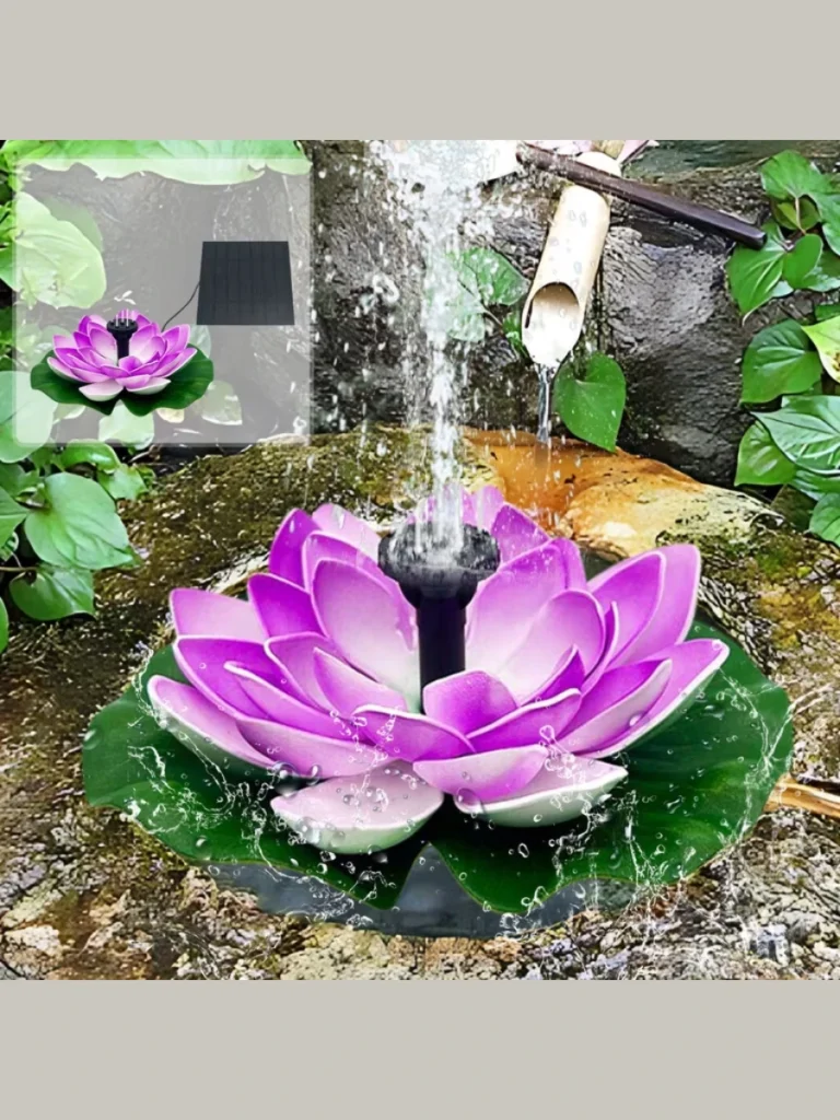 Floating Lotus Leaf Solar Fountains