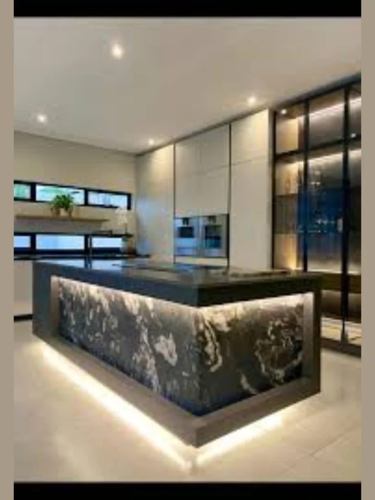 Floating Monolithic Stone Display Ledges