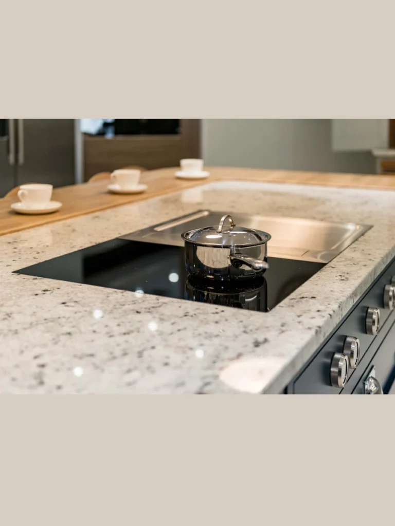 Flush Mounted Integrated Cooking Burner Slabs