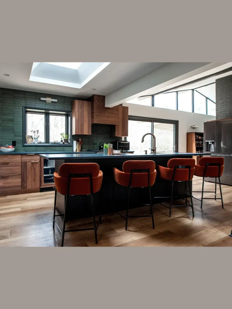 Full Height Walnut Appliance Panel Overlay Skins