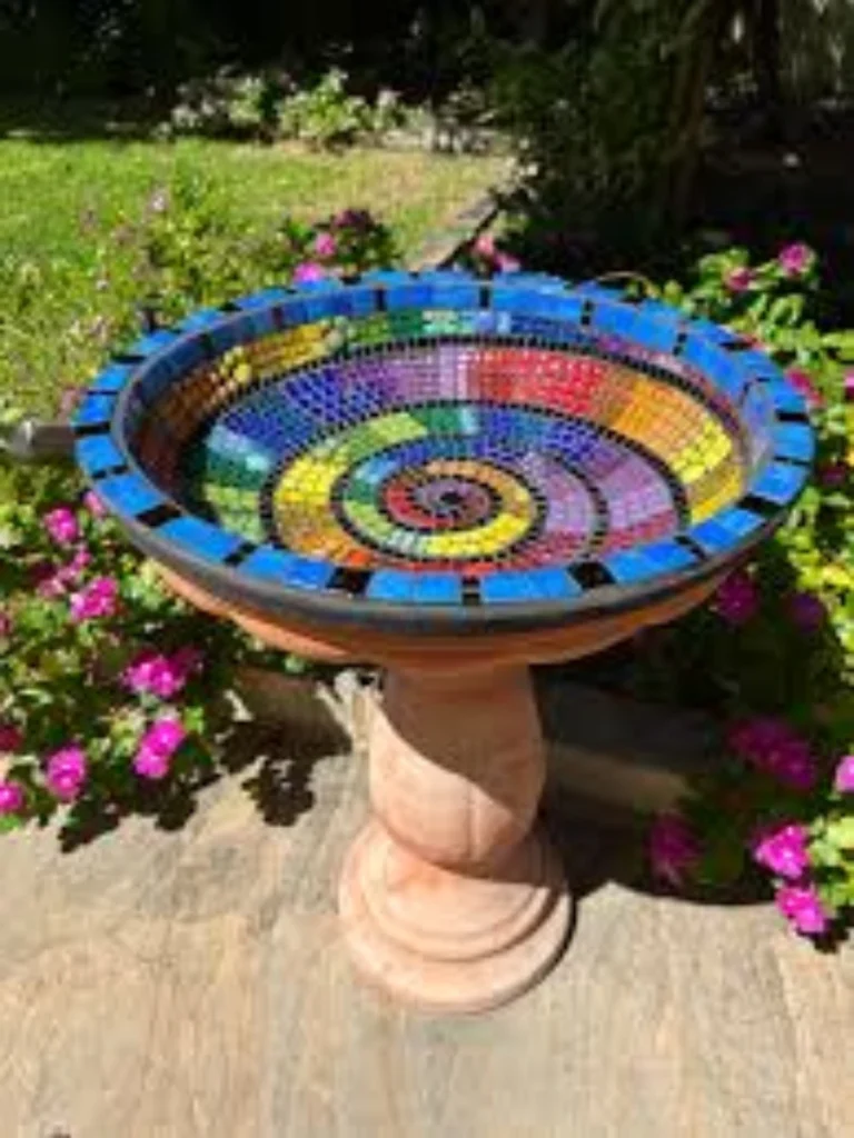Geometric Spiral Glass Gem Mandalas