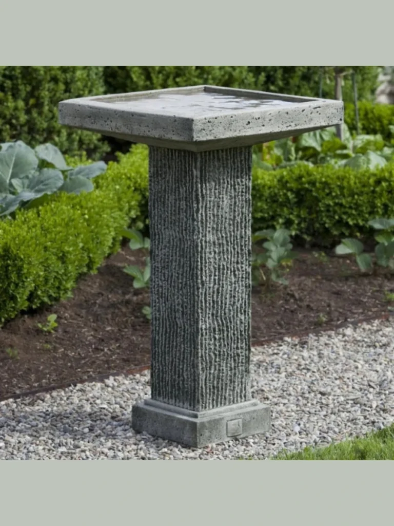 Geometric Square Glass Block Pillars