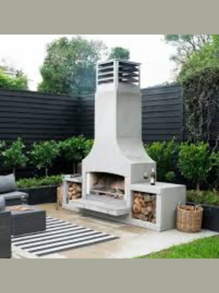 Giant Chevron Clay Fireplace Overlays