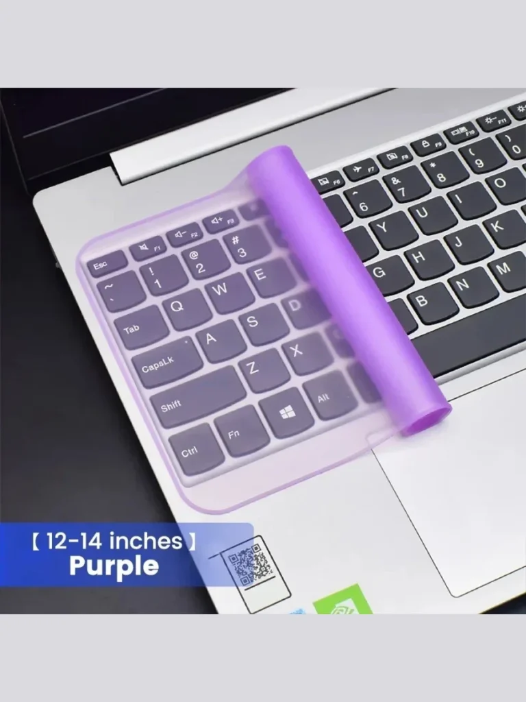Glowing Neon Purple Silicone Keyboard Protectors
