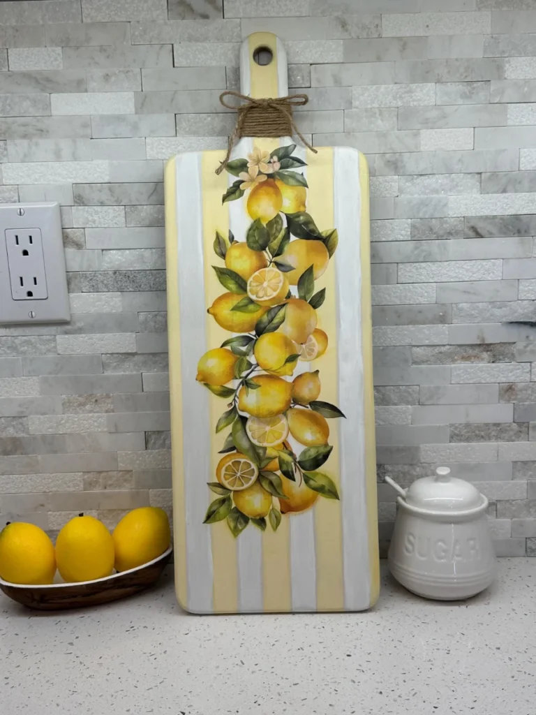 Hand Carved Olive Wood Boards Lemon