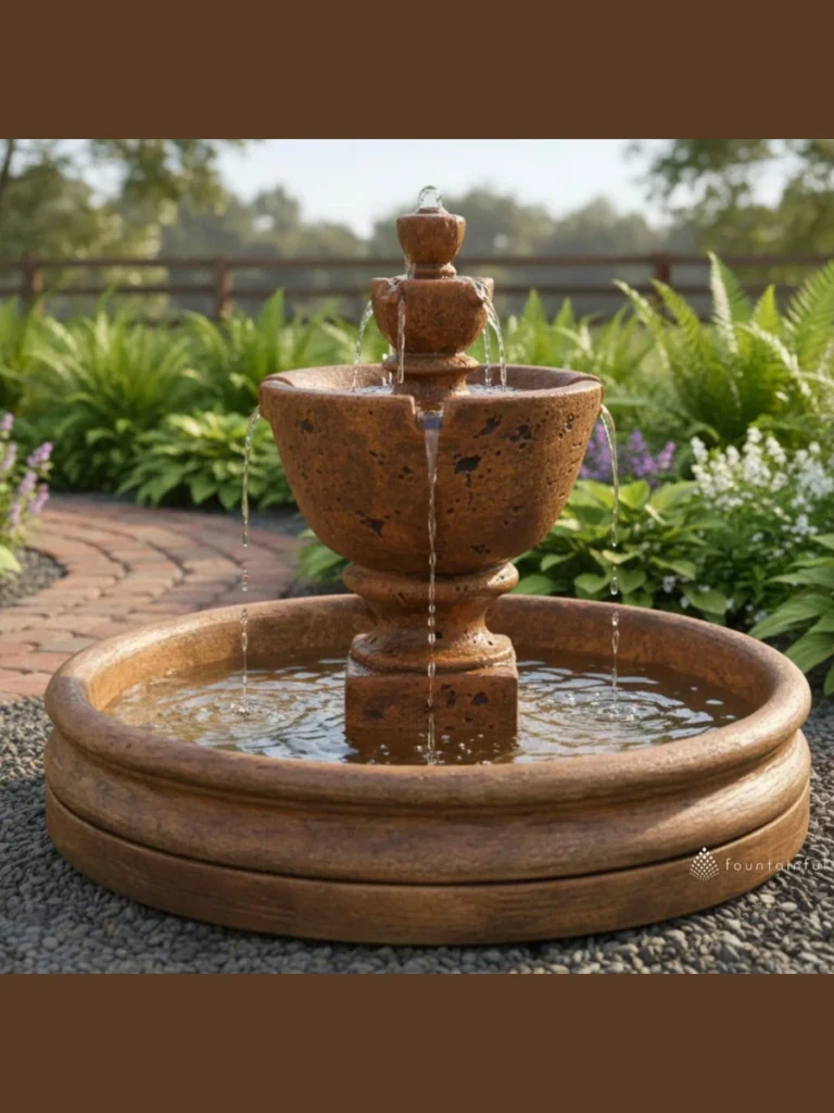 Hand Carved Rock Garden Basin Urns