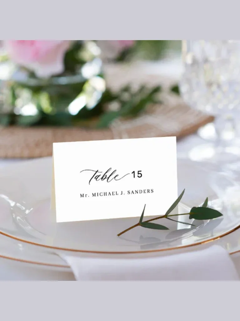 Hand Painted Eggshell Custom Place Cards