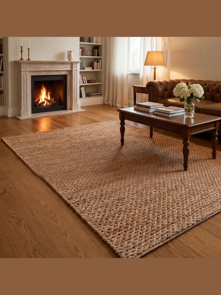 Hand Woven Flatweave Clay Toned Area Rugs