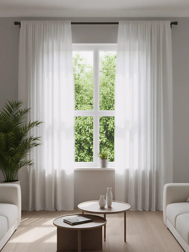 Hang Sheer Window Linen Panels for Gentle Breezes