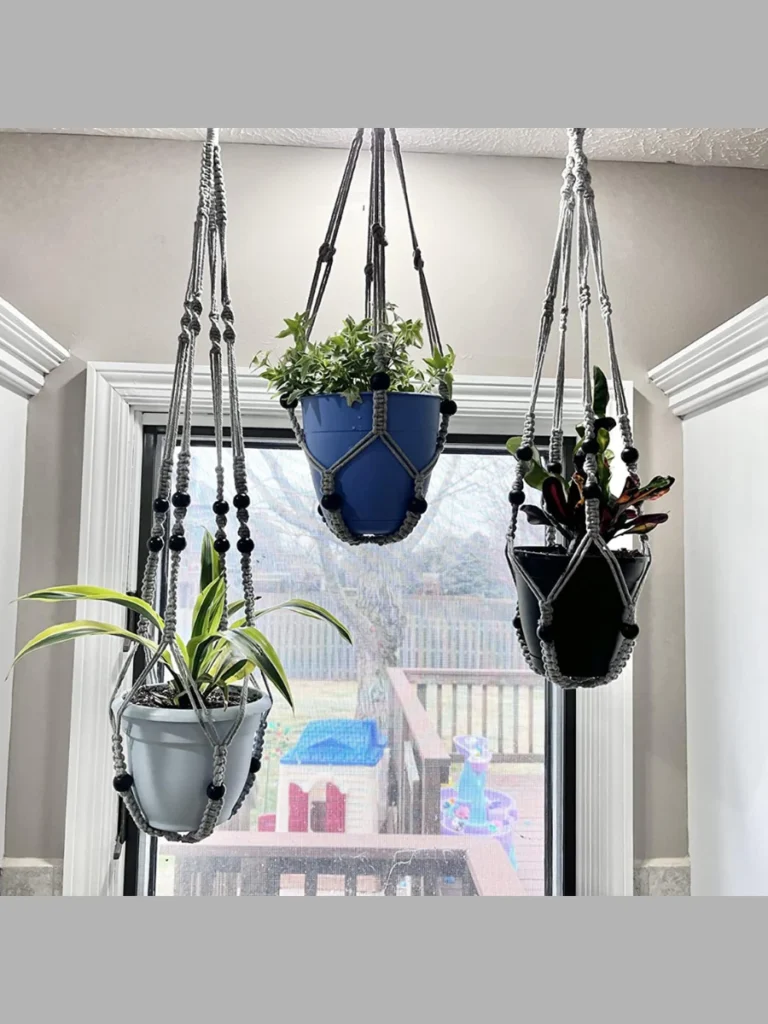 Hanging Macrame Cotton Planter Slings