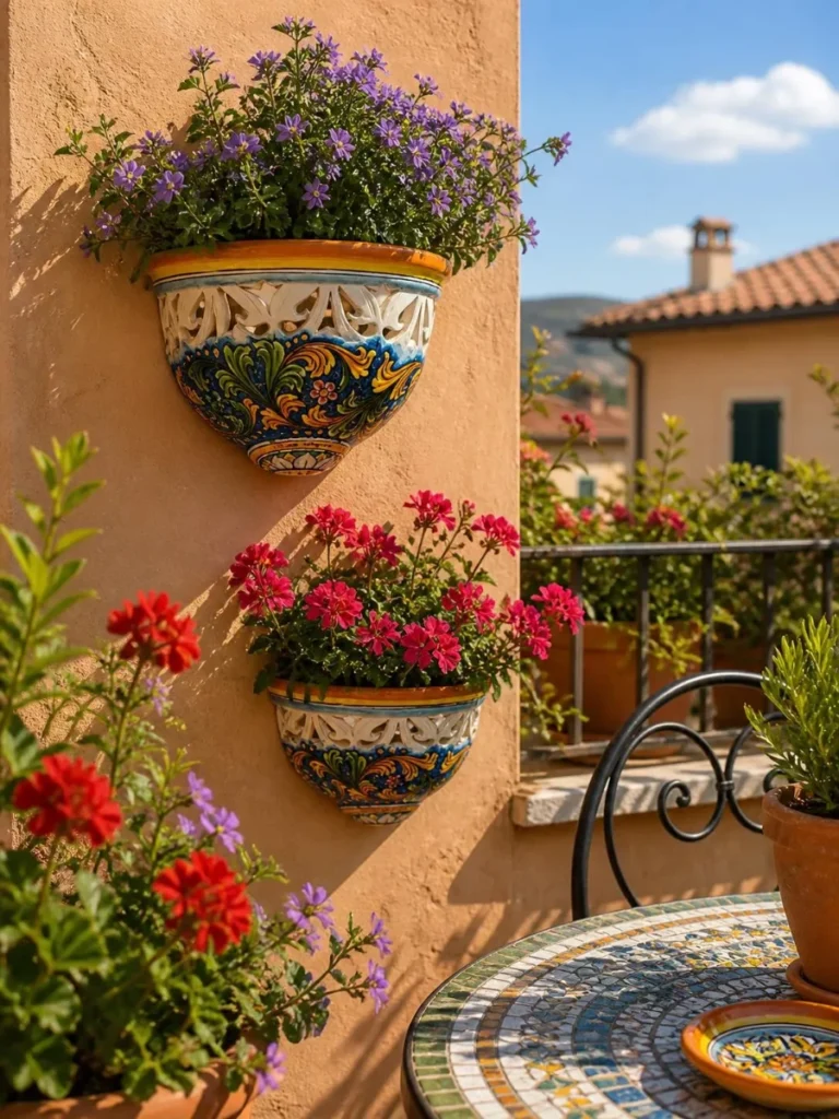 Hanging Terracotta Wall Pockets