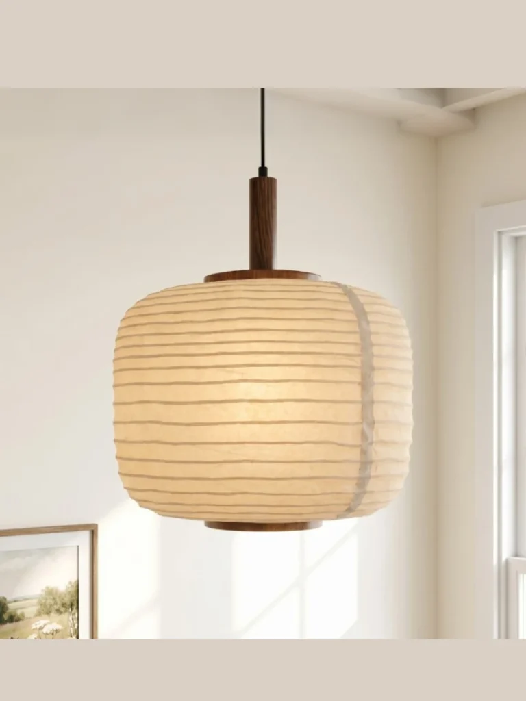 Heavy Bamboo Ribbed Lanterns For Textured Asian Fusion Style